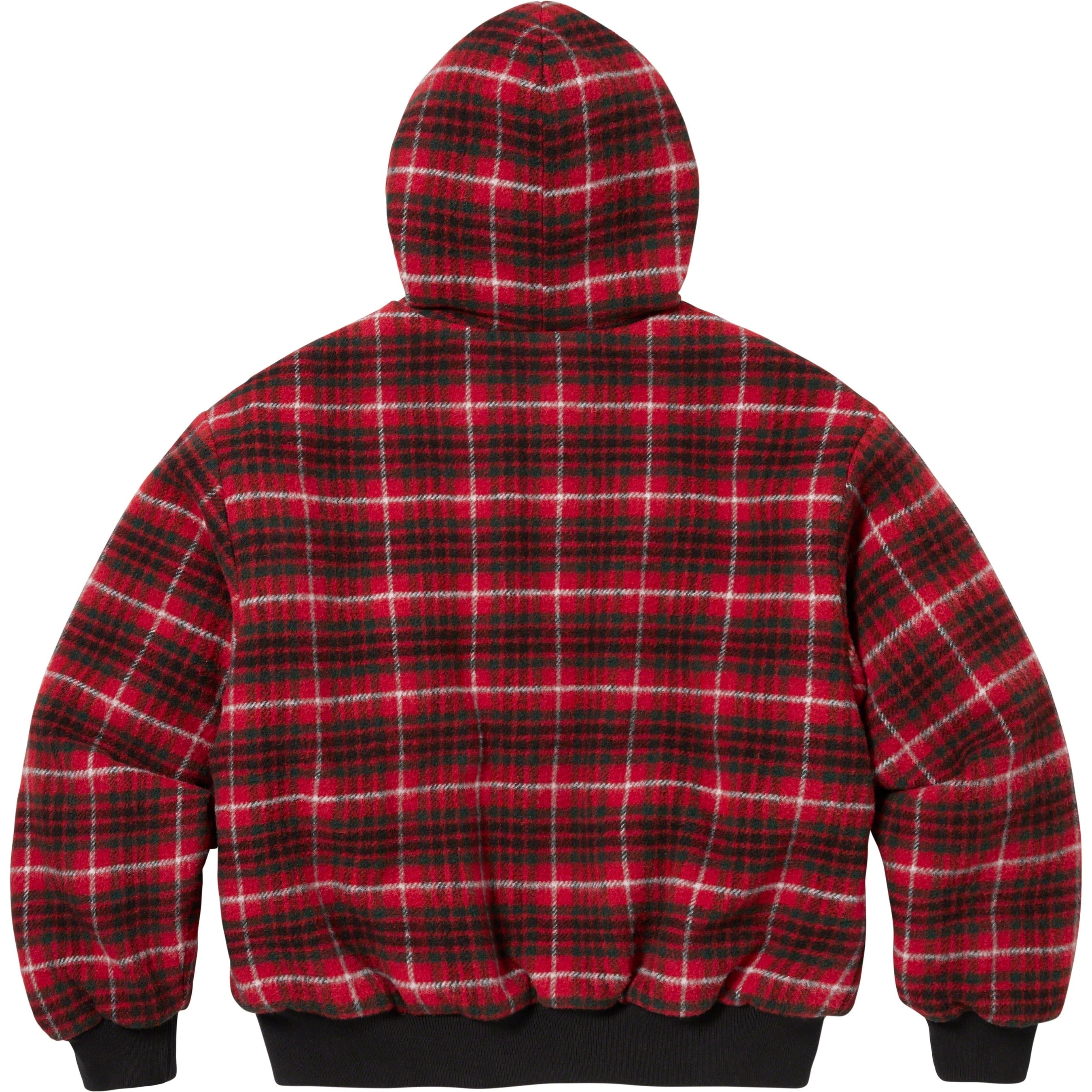 Plaid Wool Hooded Work Jacket view 5